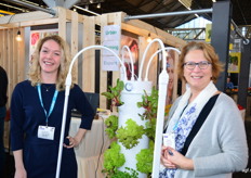 Kim van Zwet en Karin Zwart van Urban Farming.